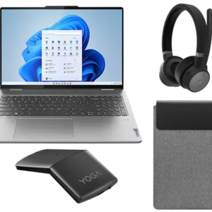 YOGABUNDLEUKI1 Lenovo Yoga 7 16ARP8 R7 16G 512G 11H + Yoga Mouse + Wireless ANC Headset + Yoga 16-inch Sleeve AMD Ryzen™ 7 7735U Processor (2.70 GHz up to 4.75 GHz)/Windows 11 Home 64/512 GB SSD M.2 2242 PCIe Gen4 TLC