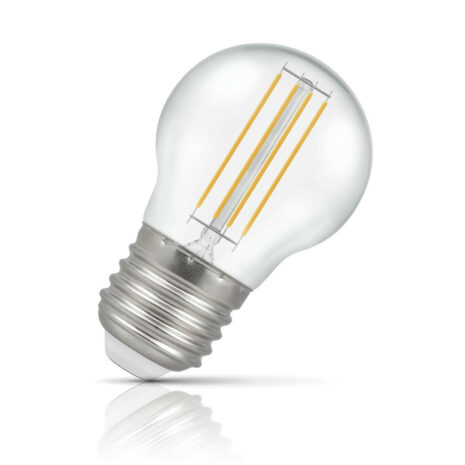 Crompton Golfball LED Light Bulb E27 4.5W (25W Eqv) Cool White IP65 - 14244