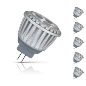 Crompton Lamps LED MR11 Bulbs 4W GU4 12V (5 Pack) Cool White 36° (35W Eqv) - 14848