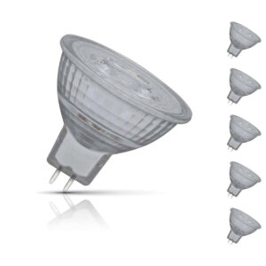 Crompton Lamps LED MR16 Bulbs 5W GU5.3 12V (5 Pack) Cool White (35W Eqv) - 14862