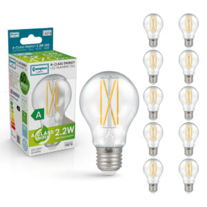 Crompton Ultra-Efficient LED GLS 2.2W E27 10-Pack Warm White (40W Eqv) - 15210