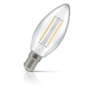 Crompton Candle LED Light Bulb Dimmable B15 2.5W (25W Eqv) Warm White Clear - 15333