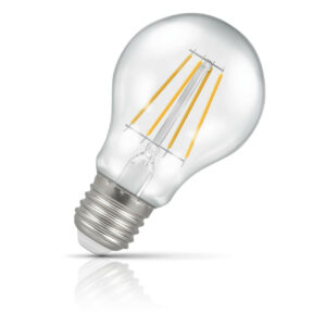 Crompton GLS LED Light Bulb Dimmable E27 7.5W (60W Eqv) Cool White Filament Clear - 15494