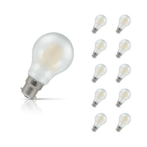 Crompton GLS LED Light Bulb Dimmable B22 7.5W (60W Eqv) Cool White 10-Pack Pearl - 15500