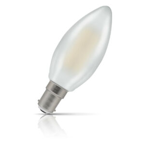 Crompton Candle LED Light Bulb Dimmable B15 5W (40W Eqv) Cool White Pearl - 15579