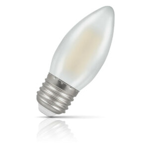 Crompton Candle LED Light Bulb Dimmable E27 5W (40W Eqv) Cool White Pearl - 15586