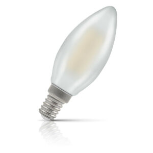 Crompton Candle LED Light Bulb Dimmable E14 5W (40W Eqv) Cool White Pearl - 15593