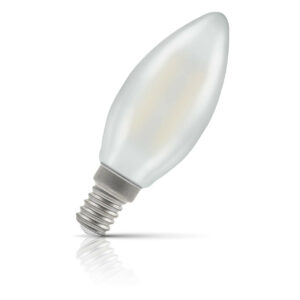 Crompton Candle LED Light Bulb E14 2.2W (25W Eqv) Cool White Filament Pearl - 15869