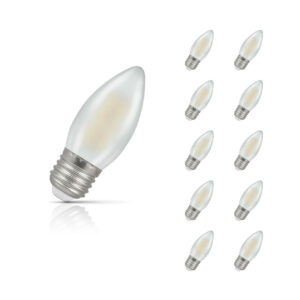 Crompton Candle LED Light Bulb E27 4.2W (40W Eqv) Cool White 10-Pack - 15890