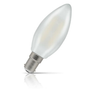 Crompton Candle LED Light Bulb B15 2.2W (25W Eqv) Cool White Filament Pearl - 15906