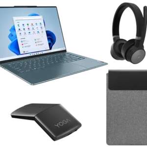 YOGABUNDLEUKI8 Lenovo Yoga Slim 7 14APU8 R5 16G 512G 11H + Yoga Mouse + Wireless ANC Headset + Yoga 14.5-inch Sleeve AMD Ryzen™ 5 7640S Processor (3.50 GHz up to 4.90 GHz)/Windows 11 Home 64/512 GB SSD  TLC
