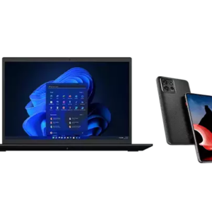 PHONEBUNDLE5 Lenovo ThinkPad P1 Gen 5 + ThinkPhone by Motorola - Carbon Black (Dual SIM) 12th Generation Intel® Core™ i7-12800H vPro® Processor (E-cores up to 3.70 GHz P-cores up to 4.80 GHz)/Windows 11 Pro 64 (preinstalled with Windows 10 Pro 64 Downgrade)/1 TB SSD  Performance TLC Opal