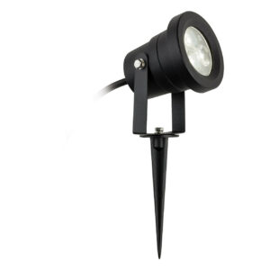 Firstlight Hayes Modern Style LED Garden Spike 6W Cool White Black - 2830BK