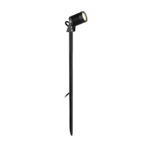 Firstlight Veron Modern Style LED Long Garden Spike 5W Warm White Black - 2832BK