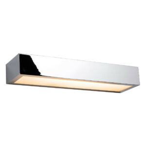 Firstlight Zulu Modern Style LED 30cm Up/Down Light Bar 12W Warm White in Chrome and Opal - 2865CH