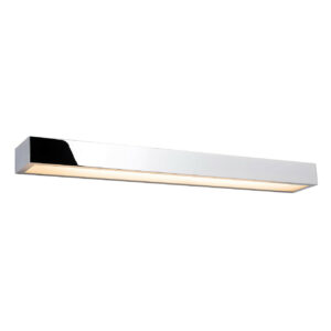 Firstlight Zulu Modern Style LED 60cm Up/Down Light Bar 18W Warm White in Chrome and Opal - 2866CH