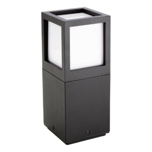 Firstlight Evo Modern Style LED 265mm Post Light 15W Warm White in Graphite and Opal - 3421GP