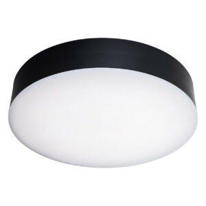 Firstlight Glaze Modern Style LED Ceiling Light 21W Warm White in Black and Opal - 3842BK