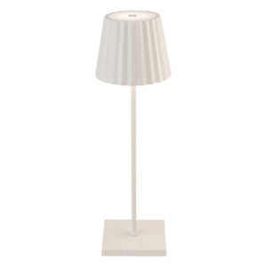 Firstlight Koko LED Rechargeable Table Lamp 2.2W Dim with Dimmer Control Tri-Colour CCT White - 3861WH