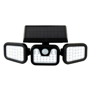 Firstlight Avenue Modern Style Solar Powered LED Security Light 5.92W PIR Sensor Black - 3865BK