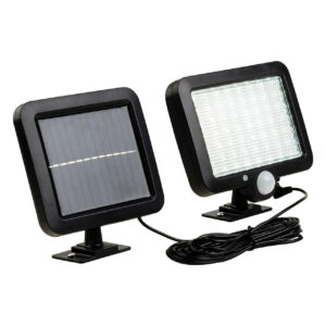 Firstlight Sonic Modern Style Solar Powered LED Security Light 5W PIR Sensor Black - 3866BK