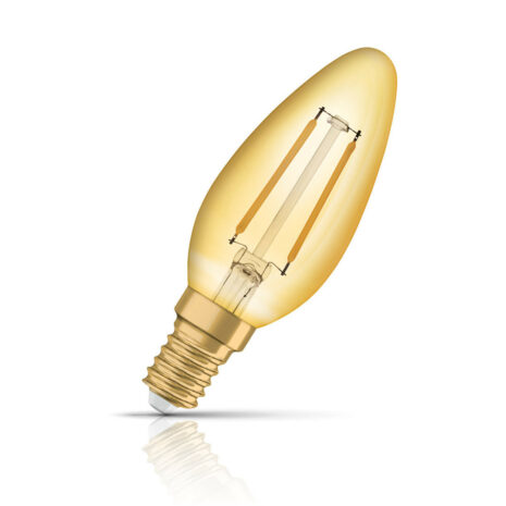Osram Candle LED Light Bulb Filament E14 2.5W (20W Eqv) Extra Warm White - AC32433