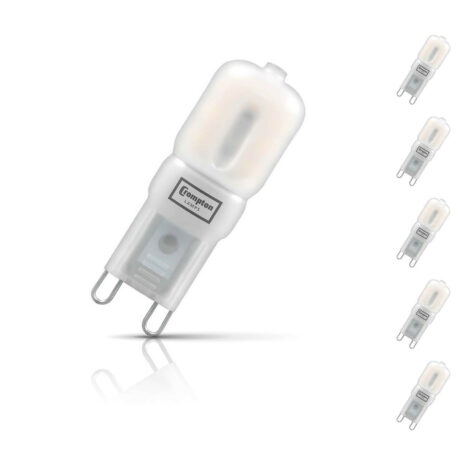 Crompton G9 Capsule LED Light Bulb 2.5W (25W Eqv) Warm White 5-Pack Opal - 3415