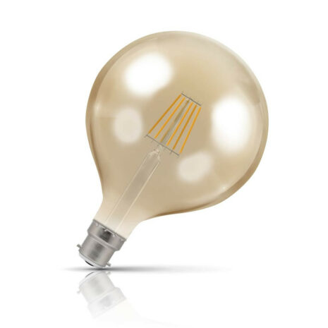 Crompton Globe LED Light Bulb G125 B22 7.5W (60W Eqv) Warm White Vintage - 4306