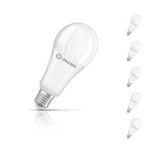 Ledvance GLS LED Light Bulb Dimmable E27 20W (150W Eqv) Warm White 5-Pack - AC45054