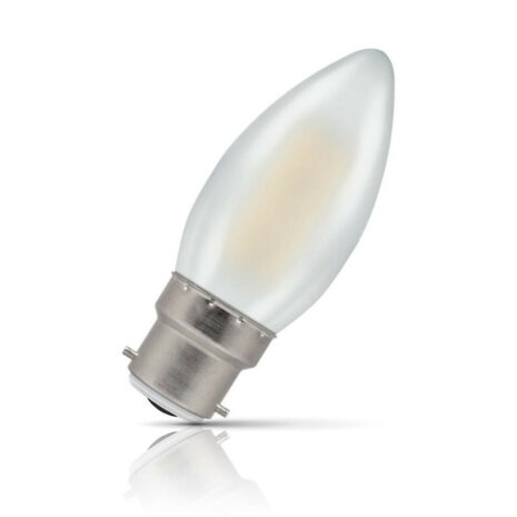 Crompton Candle LED Light Bulb Dimmable B22 5W (40W Eqv) Warm White Pearl - 7178