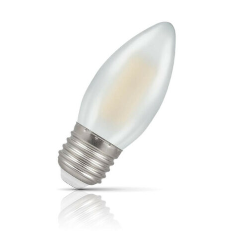 Crompton Candle LED Light Bulb Dimmable E27 5W (40W Eqv) Warm White Pearl - 7192