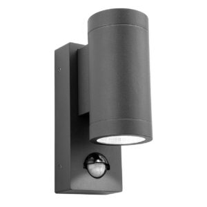 Firstlight Shelby Modern Style LED Up and Down Up and Down Light 6W PIR Sensor Cool White Graphite - 5940GP