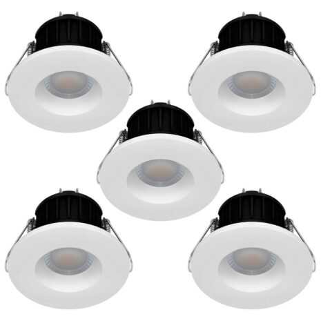 Phoebe LED Smart Wifi Downlight 8.5W Dim Firesafe Tuneable White 60° IP65 5-Pack - 12851