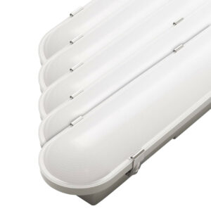 Phoebe LED 5ft Batten 30W Lykos Tri-Colour CCT Diffused Light Grey 5-Pack - 14275