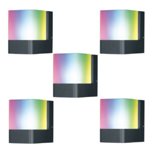 Ledvance 9.5W SMART+ WIFI CUBE wall light Warm White + Multi-Colour 5-Pack - 4058075478114