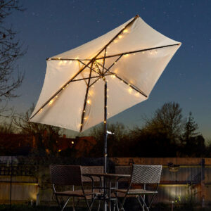 Smart Solar LED Parasol String Light 72 Lights Warm White Multi-Function - 1060002