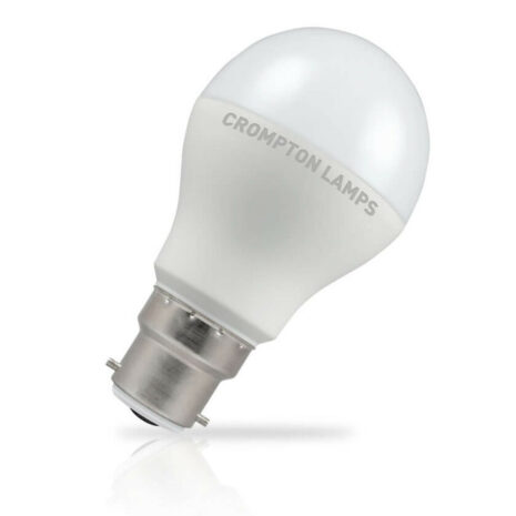 Crompton GLS LED Light Bulb B22 8.5W (60W Eqv) Cool White Opal - 11731