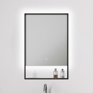 NxtGen Rhodes LED 500x700mm Illuminated Bathroom Mirror with Demist Pad and Shelf - 7468