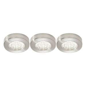 NxtGen Georgia Surface LED Under Cabinet Light 1.8W (3 Pack) Daylight 65° Brushed Nickel - 7491