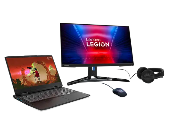 CASUALUK1 Lenovo IdeaPad Gaming 3 15ARH7 R5 16G 512G NOS + Legion Y25-30 + Legion M300s + Legion H200 AMD Ryzen™ 5 6600H Processor (3.30 GHz up to 4.50 GHz)/No Operating System/512 GB SSD