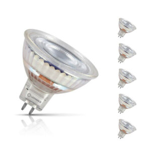 Ledvance LED MR16 Bulbs 8W GU5.3 12V Dimmable (5 Pack) Cool White - AC45662