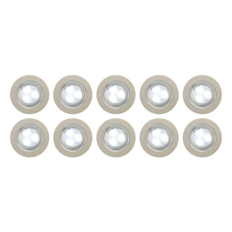 Culina Ohio LED 10-Light Plinth Light 1.6W Daylight Stainless Steel - CUL-27858-SST