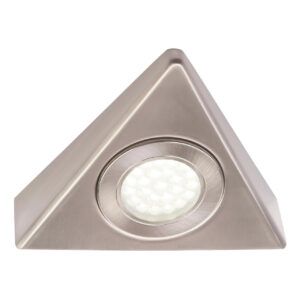 Culina Fonte LED Triangular Under Cabinet Light 1.5W Cool White Opal and Satin Nickel - CUL-21626