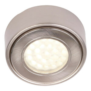 Culina Laghetto LED Round Under Cabinet Light 1.5W Cool White Opal and Satin Nickel - CUL-21625