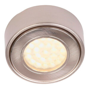 Culina Laghetto LED Round Under Cabinet Light 1.5W Warm White Opal and Satin Nickel - CUL-25318