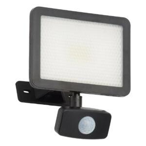 Coast FILEY LED PIR Slimline Floodlight 20W Daylight 120° Black - CZ-34405