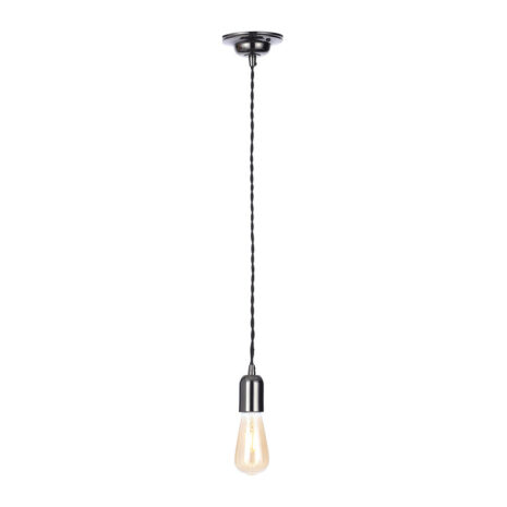 Inlight Dale E27 Pendant Cord Set Black Nickel & Black - INL-23519-BLK