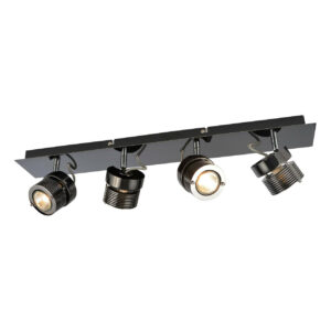 Inlight Pedro 4-Light Flush Light Bar Spotlight Black Chrome - INL-28204-BCHR