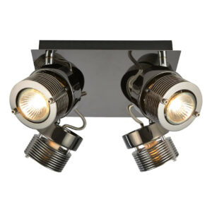 Inlight Pedro 4-Light Ceiling Spotlight Black Chrome - INL-28205-BCHR