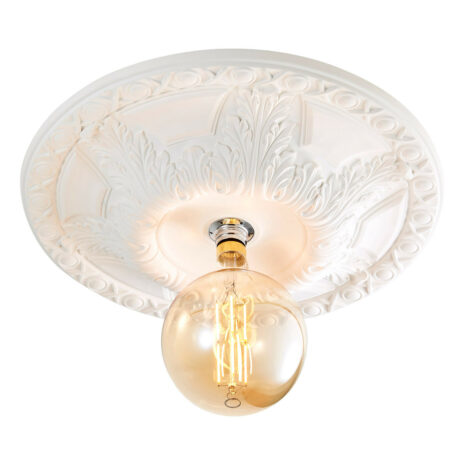 Inlight 500mm Motril Paintable Ceiling Mount White - INL-37216
